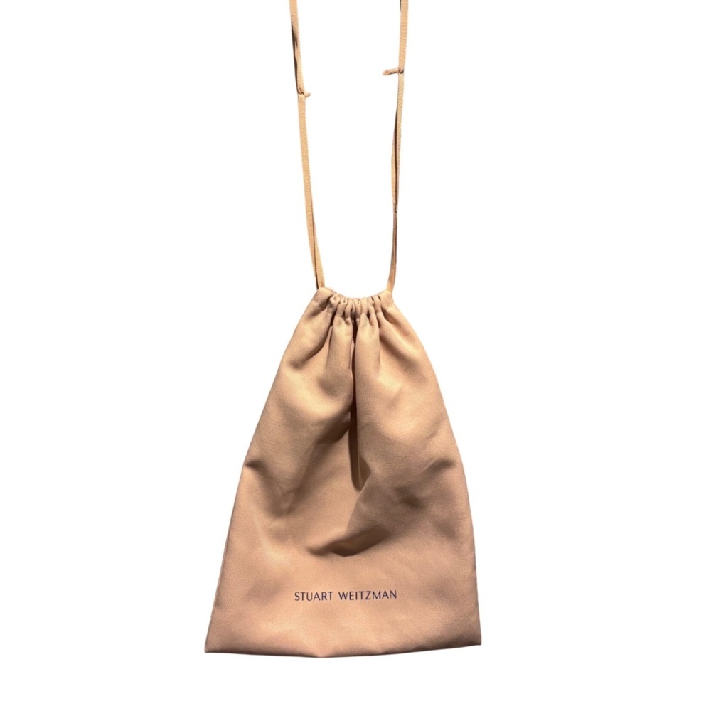 Stuart Weitzman Light Pink Drawstring Dust Bag for Shoes or Handbags